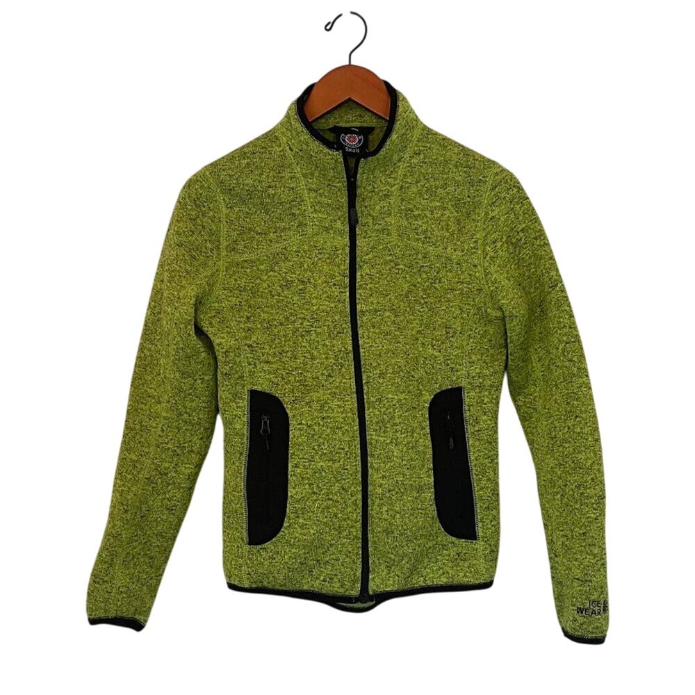 IceWear Authentic Icelandic / Iceland Fleece / Sweater Zip Up Jacket Green, S